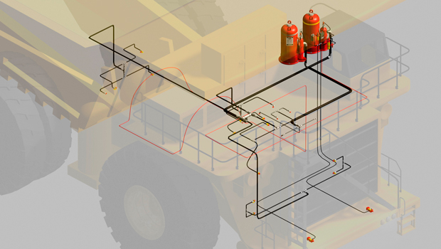 ANSUL A-101/LVS Twin Agent Vehicle Fire Suppression System