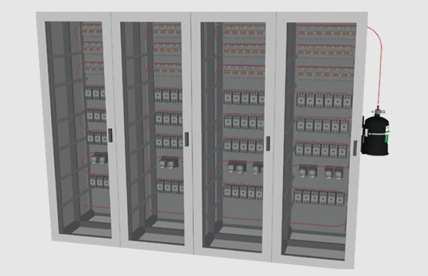 ANSUL Sapphire Compact Direct Low Pressure (DLP) Small Enclosure installation