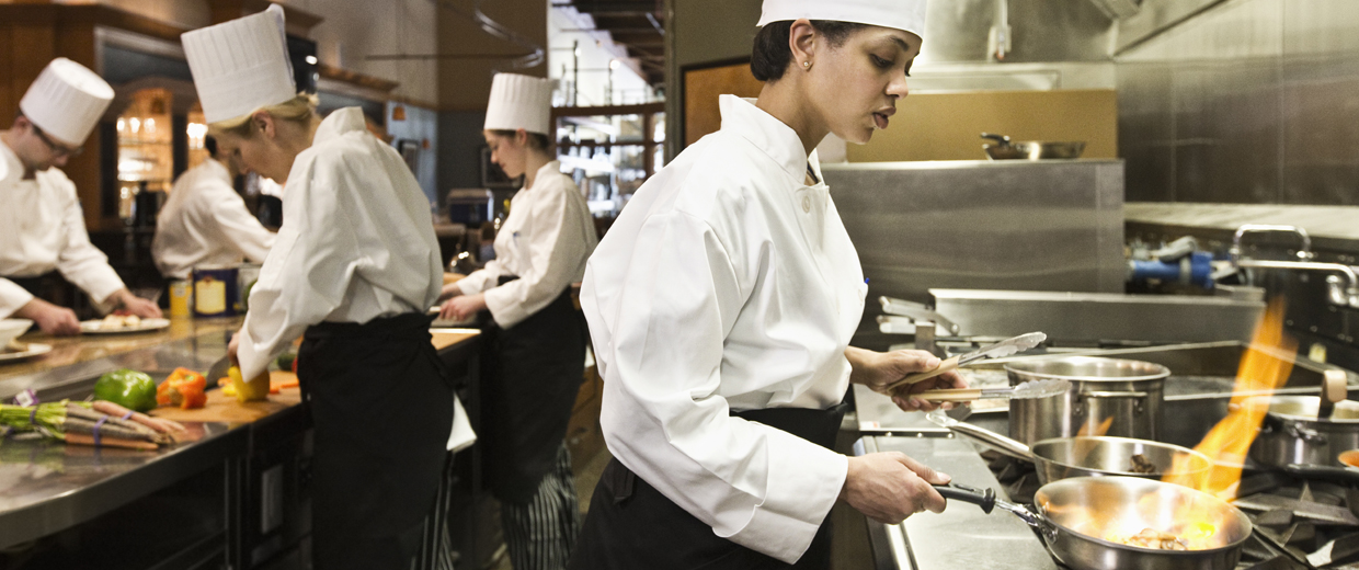 Kitchen Fire Gas Suppression in a commercial kitchen